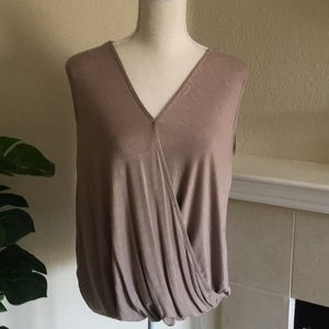 Taupe Sleeveless Top